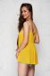 Yellow top shirt loose fit pleated from veil fabric with straps 2 - StarShinerS.com
