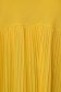 Yellow top shirt loose fit pleated from veil fabric with straps 4 - StarShinerS.com