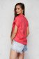 Coral women`s shirt basic loose fit short sleeve 2 - StarShinerS.com
