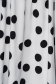 White dress dots print loose fit from elastic fabric elastic cleavage 3 - StarShinerS.com