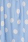Rochie albastru-deschis cu buline din material elastic cu croi larg si elastic la nivelul decolteului 4 - StarShinerS.ro