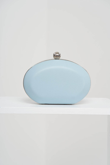Blue bag from ecological leather occasional