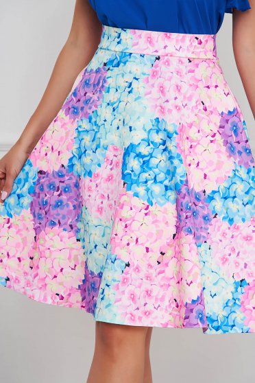 Skirts, StarShinerS skirt elegant cloche thin fabric with floral print - StarShinerS.com