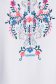 Bluza dama din bumbac alba cu croi larg si broderie florala - SunShine 5 - StarShinerS.ro
