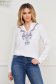 White women`s blouse loose fit cotton 1 - StarShinerS.com