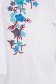 Bluza dama din bumbac alba cu croi larg si broderie florala - SunShine 4 - StarShinerS.ro