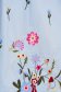 Rochie din bumbac albastra-deschis midi cu maneci bufante si broderie florala - SunShine 4 - StarShinerS.ro