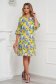 Dress short cut straight airy fabric with ruffles at the buttom of the dress 3 - StarShinerS.com