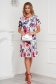 Dress with floral print straight pleats of material 3 - StarShinerS.com