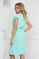 Mint dress midi cloche with elastic waist airy fabric with ruffle details 2 - StarShinerS.com