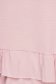 Bluza dama Lady Pandora roz prafuit cu croi larg din material vaporos cu volanase 3 - StarShinerS.ro