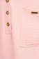 Lightpink women`s blouse loose fit a front pocket georgette 5 - StarShinerS.com