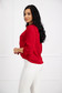 Red women`s blouse loose fit a front pocket georgette 2 - StarShinerS.com