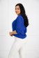 Blue women`s blouse loose fit a front pocket georgette 2 - StarShinerS.com