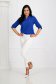 Bluza dama din georgette albastra cu croi larg si buzunar in fata - Lady Pandora 3 - StarShinerS.ro