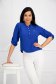 Blue women`s blouse loose fit a front pocket georgette 5 - StarShinerS.com