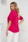Raspberry women`s blouse loose fit a front pocket georgette 2 - StarShinerS.com