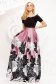 Dress long cloche on the shoulders from satin short sleeves 1 - StarShinerS.com