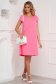 - StarShinerS pink dress thin fabric loose fit with cut back 3 - StarShinerS.com