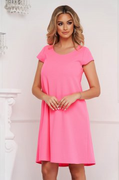 - StarShinerS pink dress thin fabric loose fit with cut back