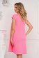 - StarShinerS pink dress thin fabric loose fit with cut back 2 - StarShinerS.com