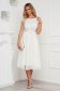 StarShinerS ivory dress midi cloche bare back from tulle occasional laced 1 - StarShinerS.com