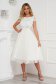 StarShinerS ivory dress midi cloche bare back from tulle occasional laced 2 - StarShinerS.com