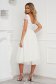 StarShinerS ivory dress midi cloche bare back from tulle occasional laced 3 - StarShinerS.com