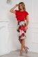 - StarShinerS skirt midi pencil cloth with floral print 1 - StarShinerS.com