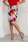 Fusta din stofa usor elastica midi tip creion cu imprimeu floral digital - StarShinerS 2 - StarShinerS.ro