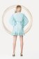 Mint dress elegant short cut cloche with elastic waist airy fabric with puffed sleeves 2 - StarShinerS.com