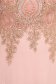 Peach dress long occasional cloche from tulle front embroidery with crystal embellished details 4 - StarShinerS.com