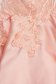 Lightpink dress short cut occasional laced from satin fabric texture cloche 4 - StarShinerS.com