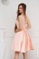 Lightpink dress short cut occasional laced from satin fabric texture cloche 2 - StarShinerS.com