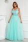 Mint dress long cloche from tulle adjustable straps with push-up cups occasional 1 - StarShinerS.com