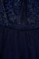 Darkblue dress short cut cloche from tulle with sequin embellished details sleeveless 4 - StarShinerS.com