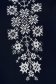 Bluza dama tip ie SunShine albastru-inchis din bumbac subtire cu croi larg si broderie alba 4 - StarShinerS.ro