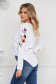White women`s blouse cotton loose fit long sleeved 4 - StarShinerS.com