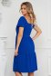 Blue dress midi loose fit on the shoulders thin fabric 2 - StarShinerS.com