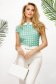 Bluza dama din material vaporos mulata cu guler si imprimeu cu buline - Fofy 1 - StarShinerS.ro