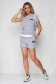 Grey sport 2 pieces cotton women`s shorts women`s t-shirt 3 - StarShinerS.com