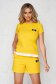 Yellow sport 2 pieces cotton women`s shorts women`s t-shirt 2 - StarShinerS.com