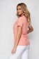 Pink cotton t-shirt with wide cut and rounded neckline - SunShine 2 - StarShinerS.com