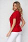 Red t-shirt cotton loose fit with rounded cleavage 2 - StarShinerS.com
