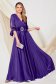 Purple dress from veil fabric cloche with elastic waist wrap around 1 - StarShinerS.com