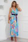 Rochie SunShine lunga in clos din material elastic si fin cu imprimeu floral 3 - StarShinerS.ro