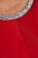 Rochie din voal rosie midi cu croi larg accesorizata cu pietre stras 4 - StarShinerS.ro