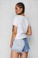 Green t-shirt cotton loose fit with rounded cleavage with glitter details 2 - StarShinerS.com