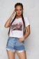 Pink t-shirt cotton loose fit with rounded cleavage with glitter details 1 - StarShinerS.com