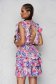 Dress short cut with ruffle details bare back cloche with elastic waist 1 - StarShinerS.com
